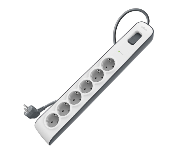 Belkin Listwa zasilająca przeciwprzepięciowa 650J, 6 gniazd - 1330426 - zdjęcie 2